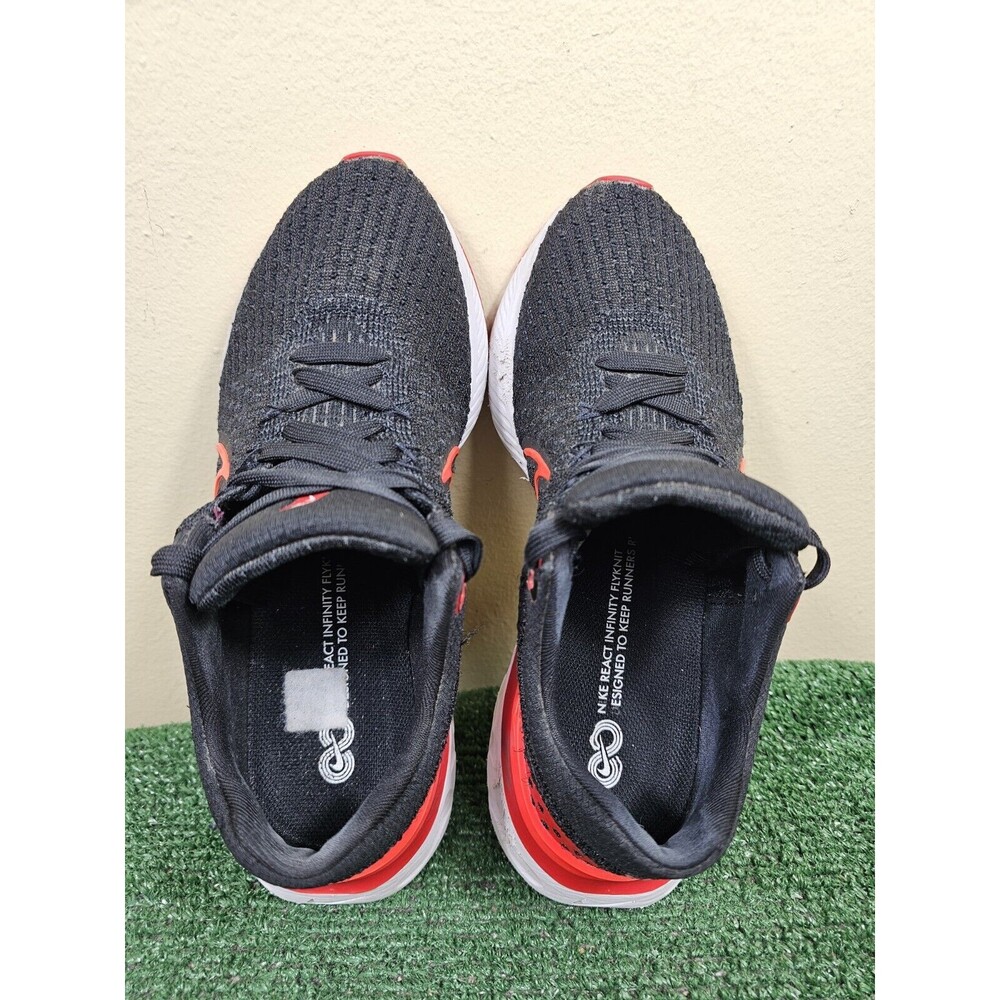 Nike React Infinity Run Flyknit 3 Womens Running Shoes Black Red Size 9 - Picture 5 of 13